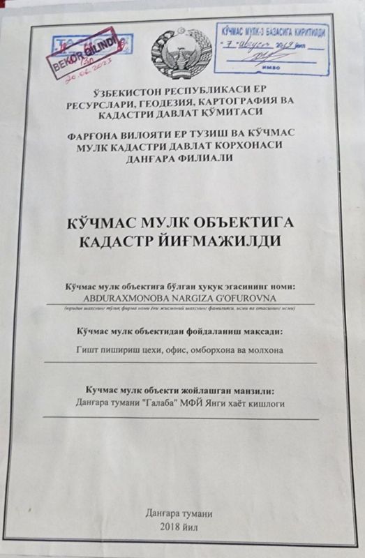 Tayyor molhona sotiladi Tayyor molhona sotiladi