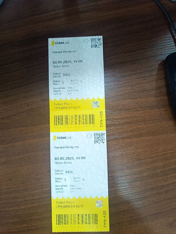 Bilet Sevara Nazarxon 3 may 19:00 Humo Arena Bilet Sevara Nazarxon 3 may 19:00 Humo Arena