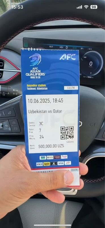 Bilet bor VIPni oldi