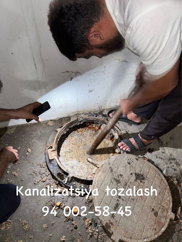 Kanalizatsiya tozalash hizmati 24/7 канализатсия
