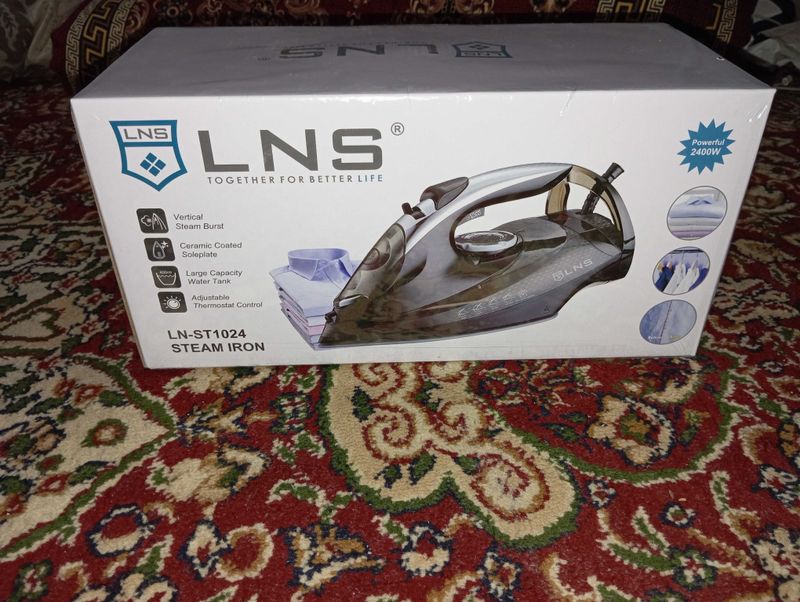 2400W bug‘li dazmol – LNS LN-ST1024 | Keramika ostlik | Yangi 2400W bug‘li dazmol – LNS LN-ST1024 | Keramika ostlik | Yangi
