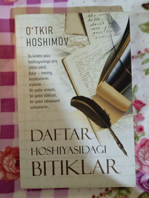 "Daftar hoshiyasidagi bitiklar" kitabı satıladı.