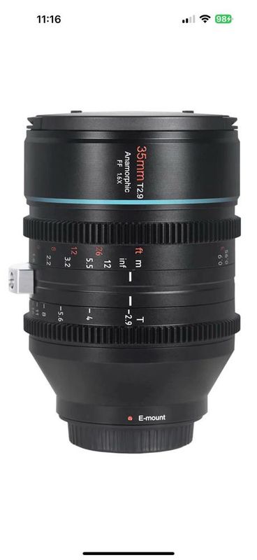 Sirui Venus 35mm T2.9 1.6x Full Frame anamorphic E mount новый упаковк Sirui Venus 35mm T2.9 1.6x Full Frame anamorphic E mount новый упаковк