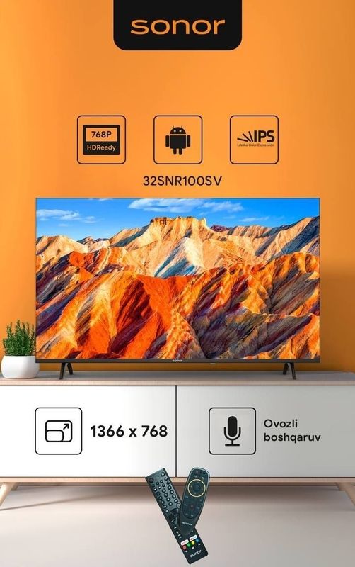 Янги Sonor Смарт Телевизори сотувда факат 1 дона улгуриб колинг