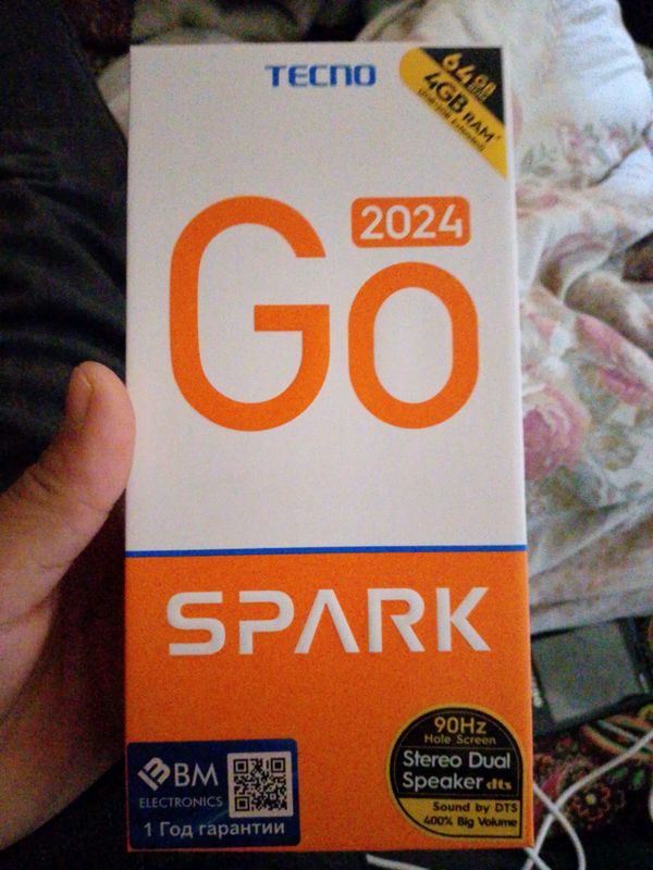 tecno spark go sotiladi holati ideal