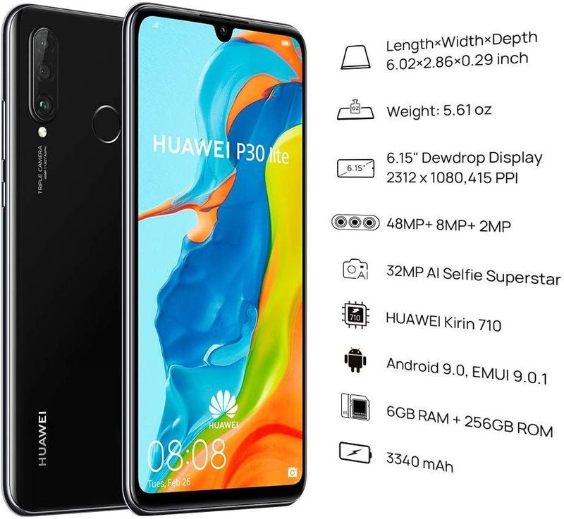 Huawei p 30 lite 6 256GB