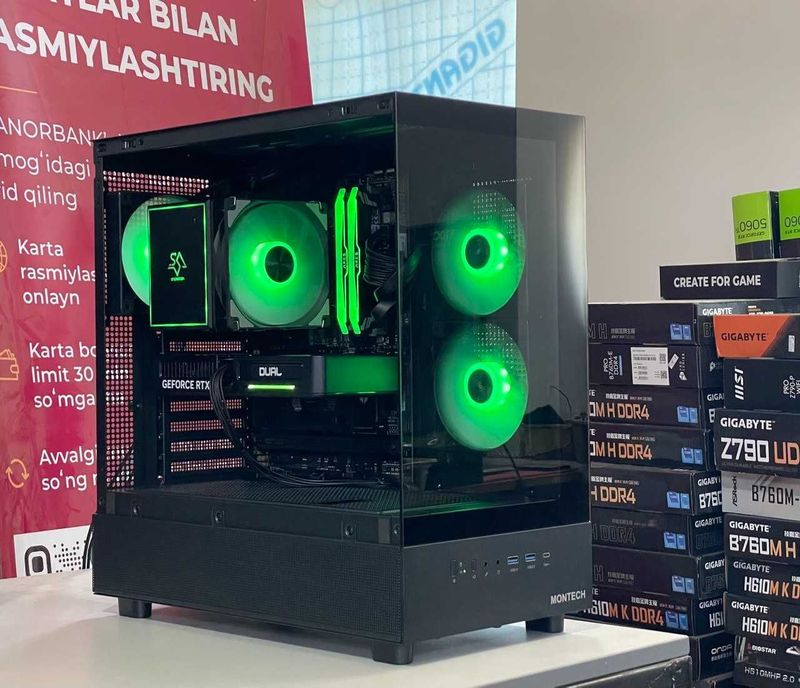 от 1 млн 255 тыс сум рассрочка / Игровая сборка Ryzen 5 7500F+RTX 5060