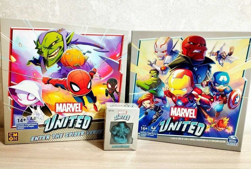 Настольная игра Marvel United. Стартер и дополнения.