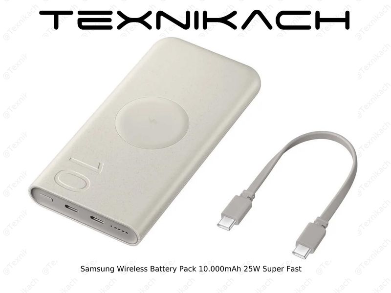 Yangi • Samsung Wireless Battery Pack 10.000mAh 25W Fast • Dastavka Yangi • Samsung Wireless Battery Pack 10.000mAh 25W Fast • Dastavka