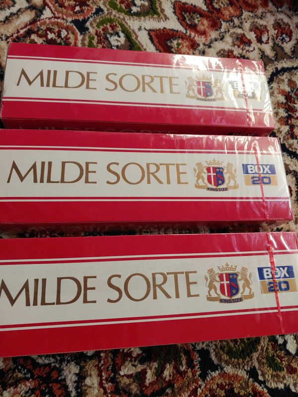 Сигареты 1990 х годов MILDE SORTE Сигареты 1990 х годов MILDE SORTE