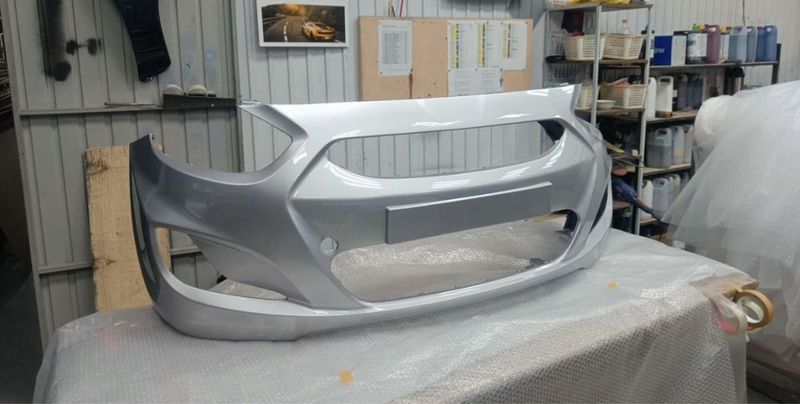 Бампер передний Hyundai Solaris 1 Silver (ladaparts_uz) Бампер передний Hyundai Solaris 1 Silver (ladaparts_uz)