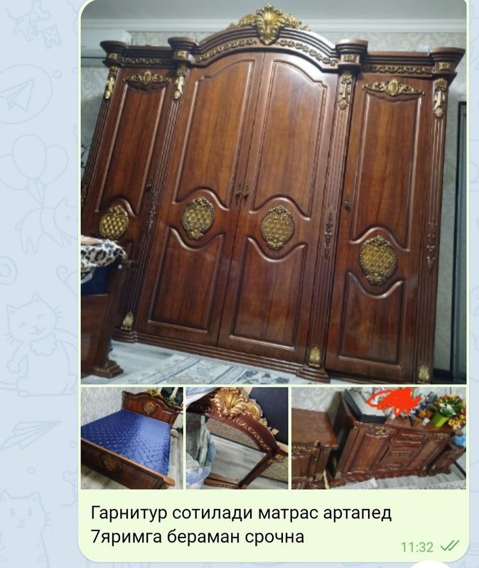 Гарнитур сотилади матрас артапед Гарнитур сотилади матрас артапед