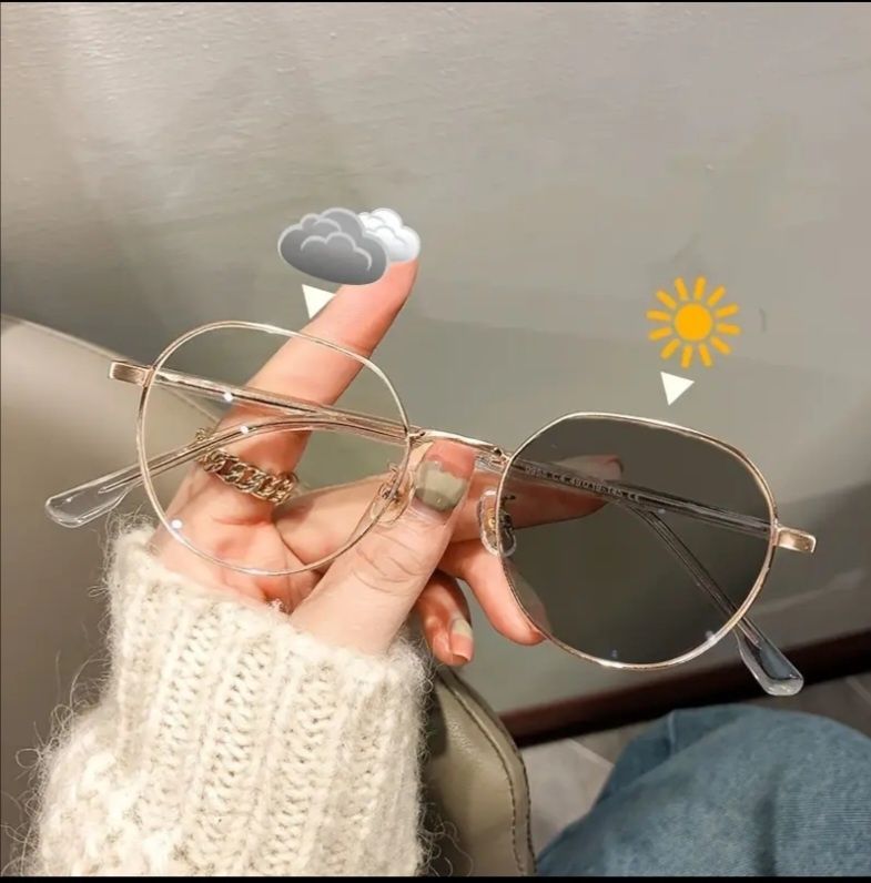 Женские модные овальные фотохромные очки Женские модные овальные фотохромные очки