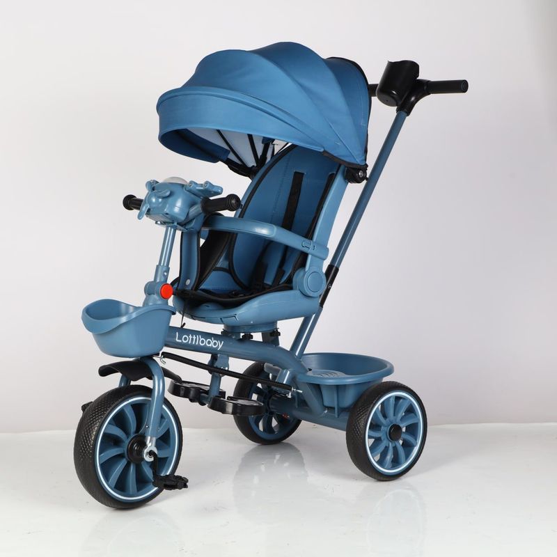 Трёхколёсный велосипед-каталка Lottibaby — новинка 2025, 3 цвета