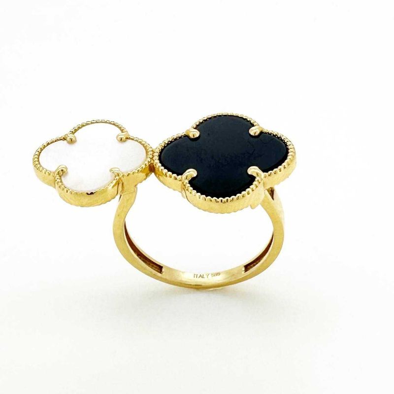 Золотое кольцо в стиле Van Cleef & Arpels Золотое кольцо в стиле Van Cleef & Arpels