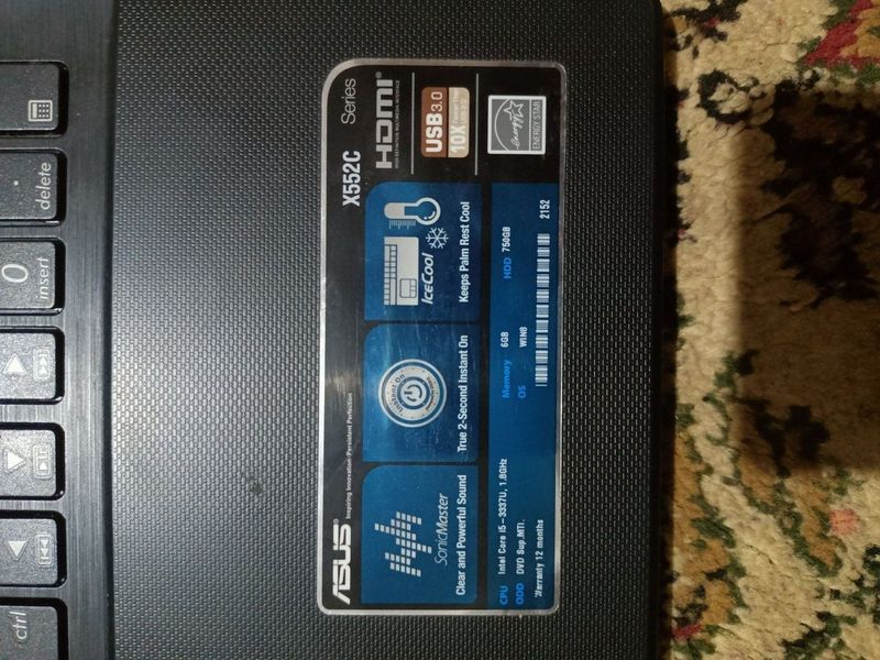 Notebook Asus i5 Notebook Asus i5