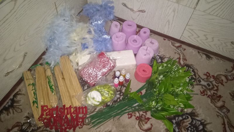 sovunli gul uchun narsalar