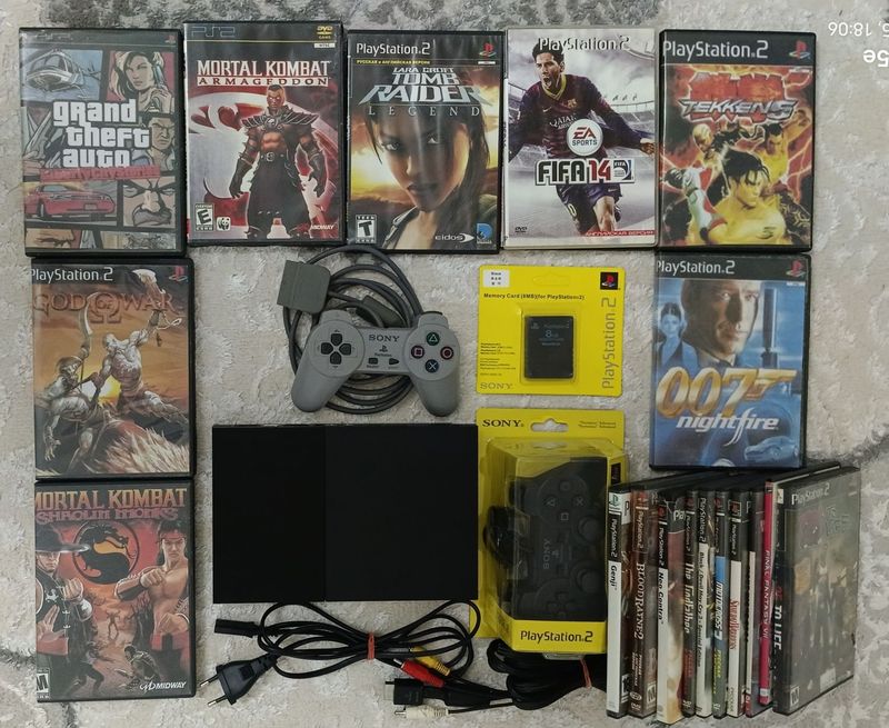 Ps2 playstation 2 slim 20 ta disk óyin Ps2 playstation 2 slim 20 ta disk óyin