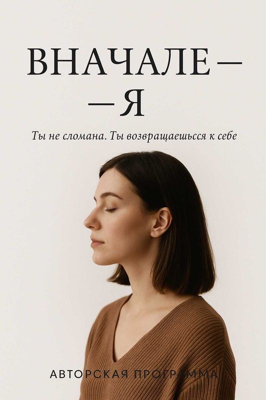 Электронная книга "ВНАЧАЛЕ — Я" Ты не сломана. Ты возвращаешься к себе