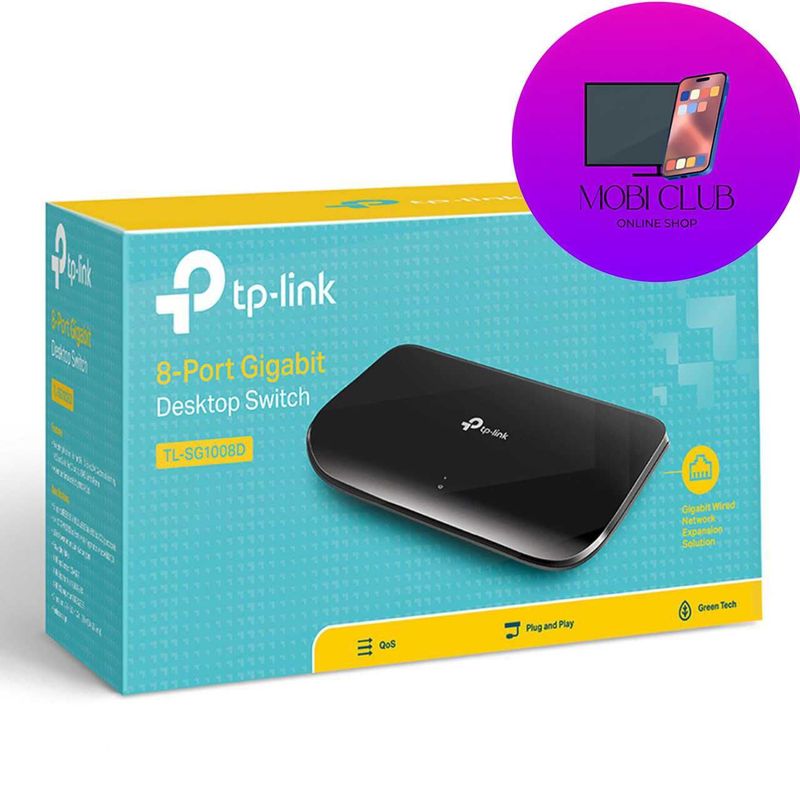 8-портовый гигабитный настольный коммутатор Tp-Link TL-SG1008D switch