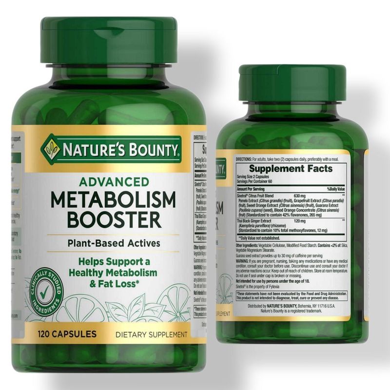 Ускоритель метаболизма, Nature's Bounty Advanced Metabolism Booster