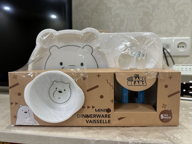 Детский набор посуды We Bare Bears Collection Miniso