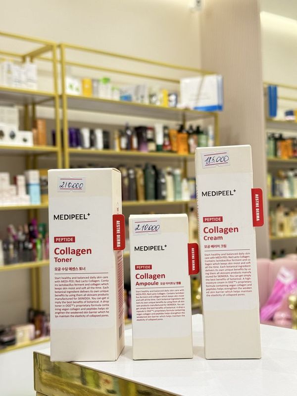 Medi peel Collagen skincare, уход для лица с коллагеном Medi peel Collagen skincare, уход для лица с коллагеном