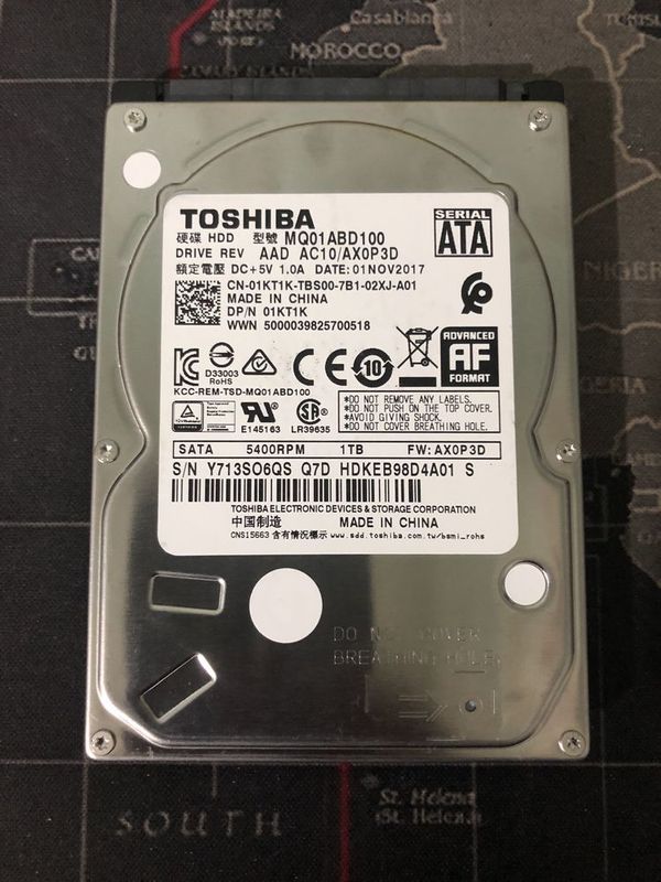 Жесткий диск HDD TOSHIBA 2.5" 1 TB