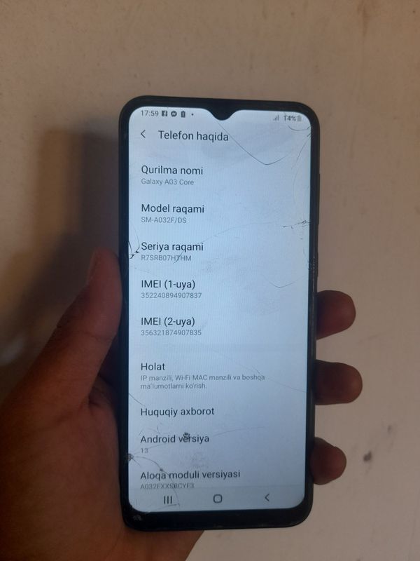 Samsung A03 core sotiladi Samsung A03 core sotiladi