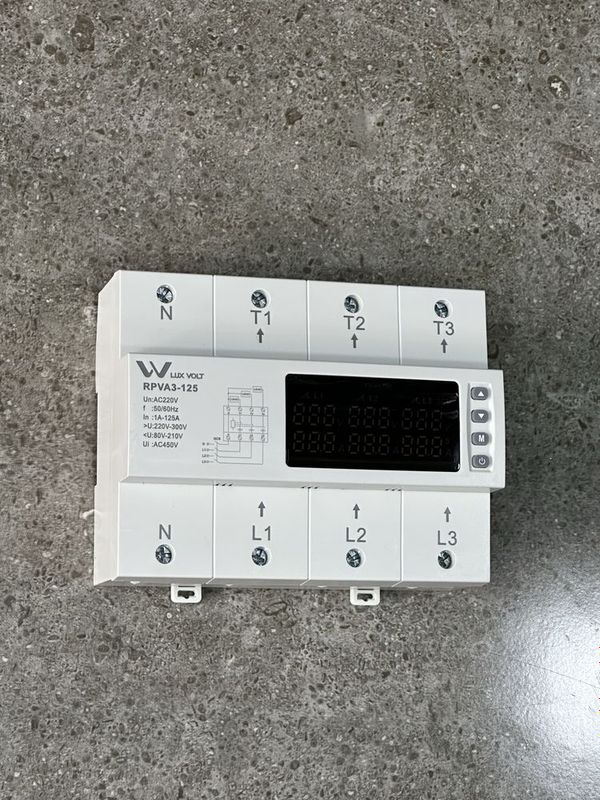 Rele naprejeniya 3 faza 125 amper