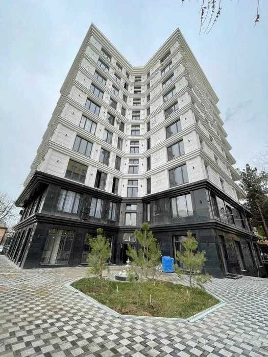 Sayram Tower БузБазар 2-ком СТУДИЯ 45м2 КОРОБКА 2-этаж М.Горький