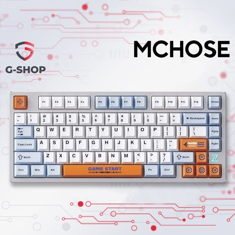 Игровая механическая беспроводная клавиатура с подсветкой MCHOSE Z75S Игровая механическая беспроводная клавиатура с подсветкой MCHOSE Z75S