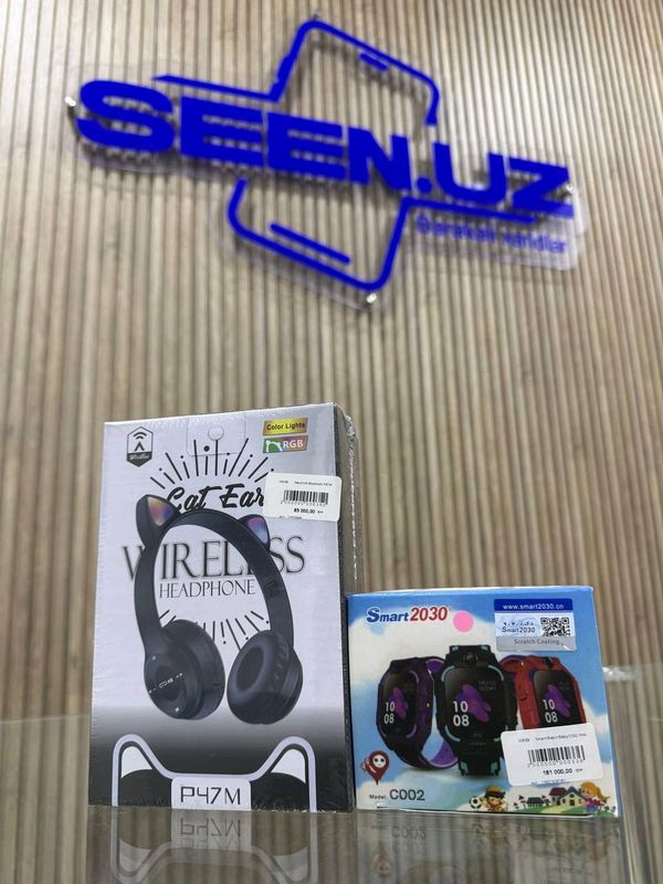 Naushnik Bluetooth P47M + Smart watch Baby C002 Naushnik Bluetooth P47M + Smart watch Baby C002