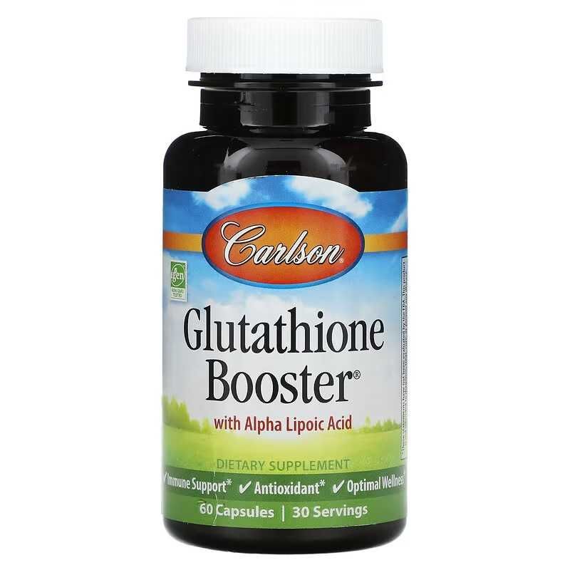 Carlson, Glutathione Booster, добавка с глутатионом, 60 капсул