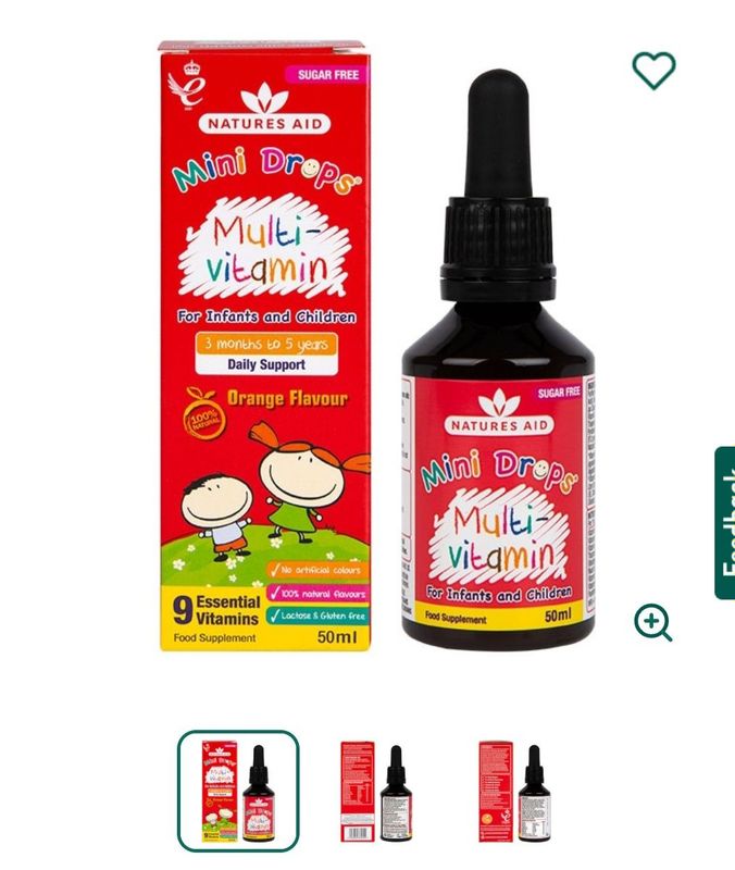 Angliya vitaminlari. Mini drops