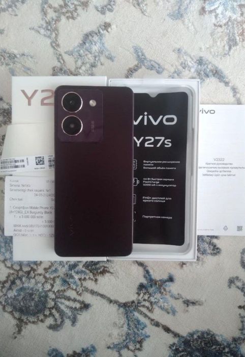 Vivo Y27s 8/128gb 2024 boshi olingan