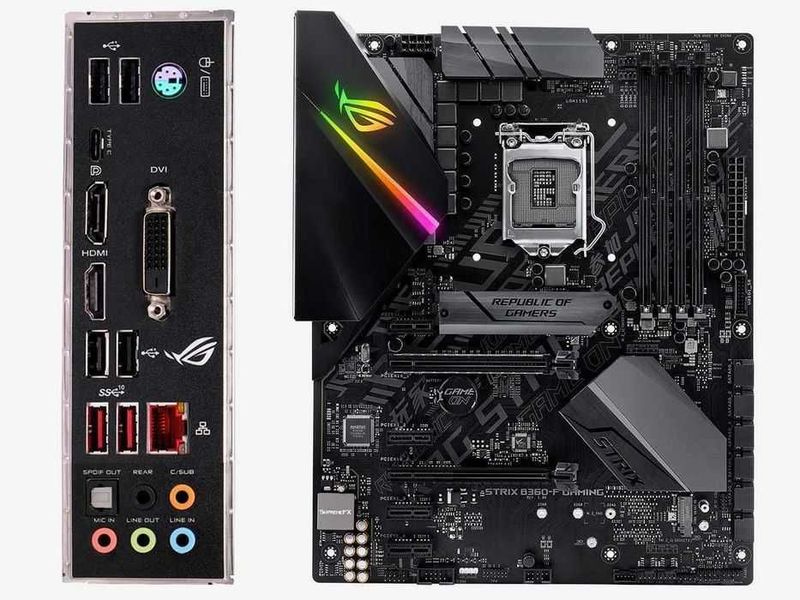 Strix B360-F GAMING+ IntelCore i5 10400 + DDR4 16 GB + SSD 120