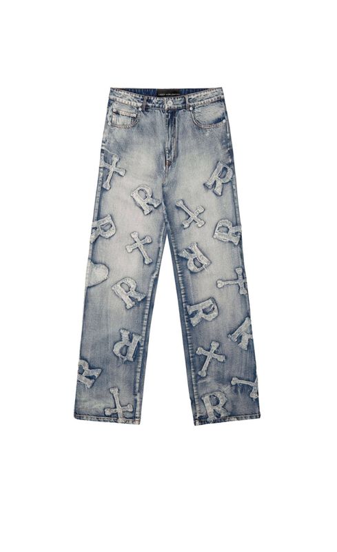 Racer Worldwide - Washed Ice Patch Jeans