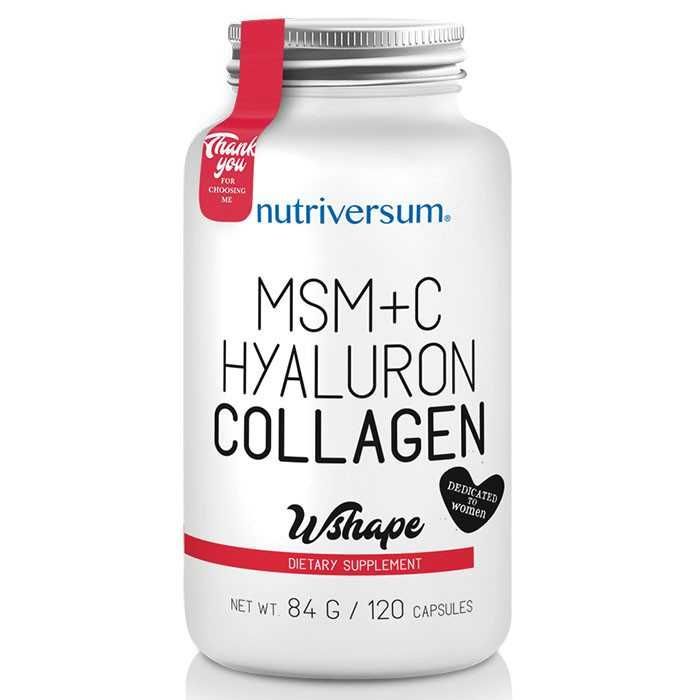 Коллаген с гиалуроном Nutriversum MSM+C HYALURON COLLAGEN, 120 капсул