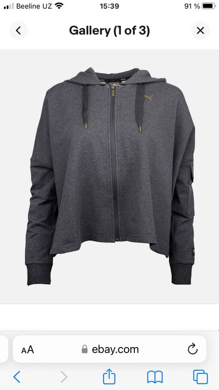 PUMA. Худи-толстовка женская на молнии PUMA. Худи-толстовка женская на молнии