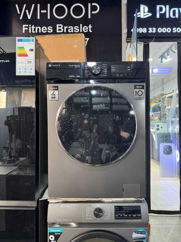 Стиральная машина Immer 6 кг Black T6 Inverter Steam A+++ Стиральная машина Immer 6 кг Black T6 Inverter Steam A+++