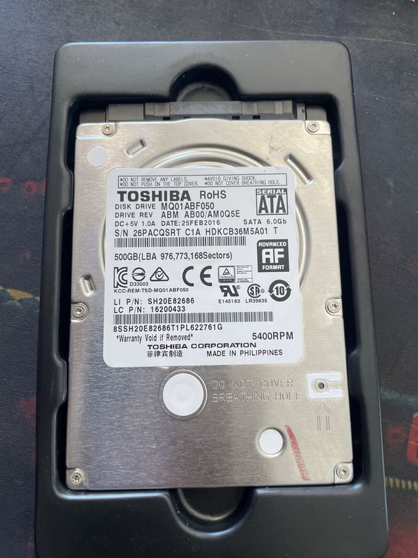 Toshiba vint 500gb arginal yangi