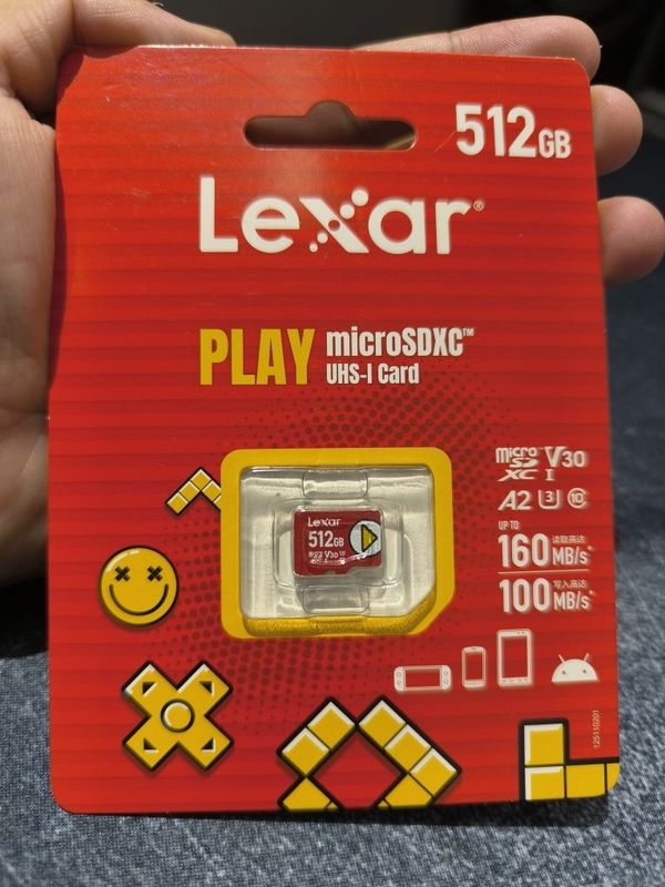 SD карта 512 Гб Lexar Play для Nintendo, SteamDeck, ROG Ally итд