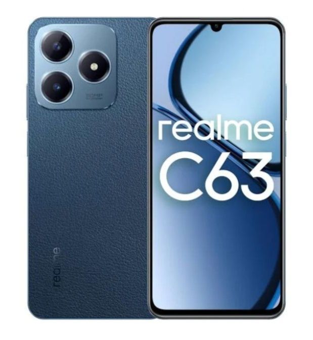 Realme c63 blue leather Realme c63 blue leather
