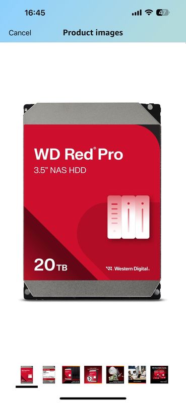 WD Red Pro 20TB RPM7200 Новые! Box version. В коробке!