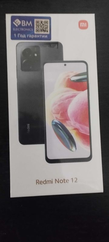 Смартфон Xiaomi Redmi Note 12 8+256GB Onyx Gray Глобалка