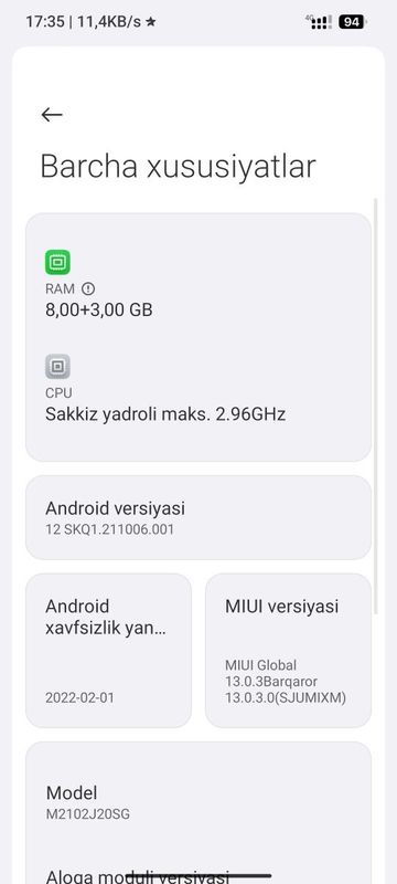 Poco x3 pro xotira 256\8+3 tel garant PUBG yoradi
