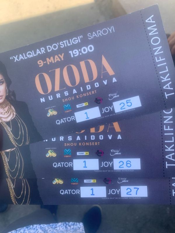 Ozoda Nursaidova 7-16 may kunlari Ozoda Nursaidova 7-16 may kunlari