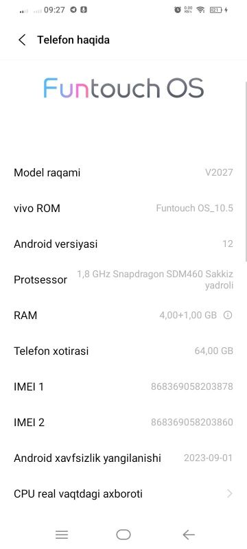 Vivo Y20 sotiladi Vivo Y20 sotiladi
