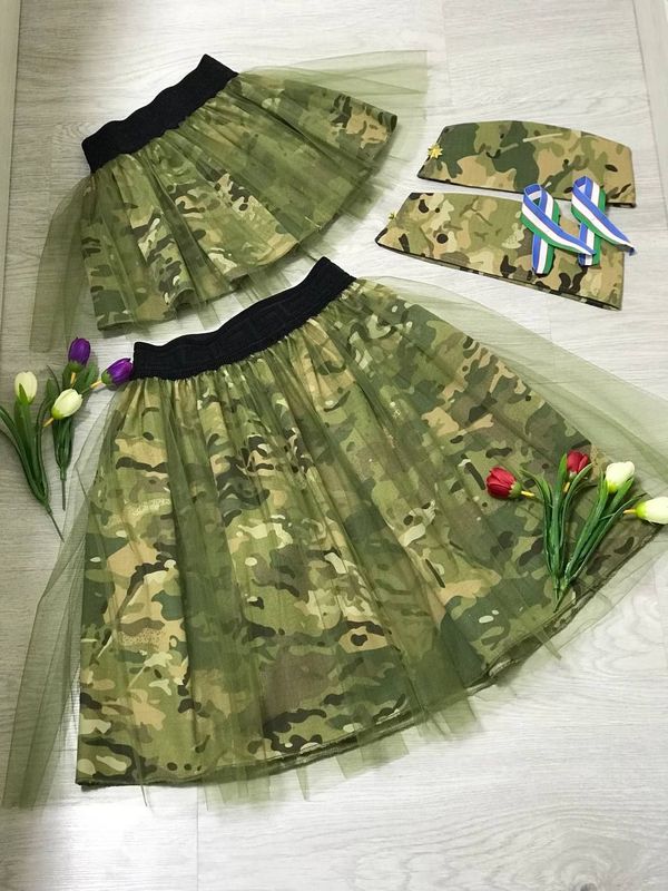 Family look на 9 мая! В комплект входит юбка и пилотка Family look на 9 мая! В комплект входит юбка и пилотка